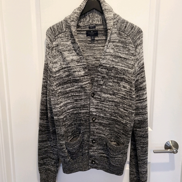 American Eagle Outfitters Sweaters - AEO Long Button Marled Cardigan Grandpa Sweater M